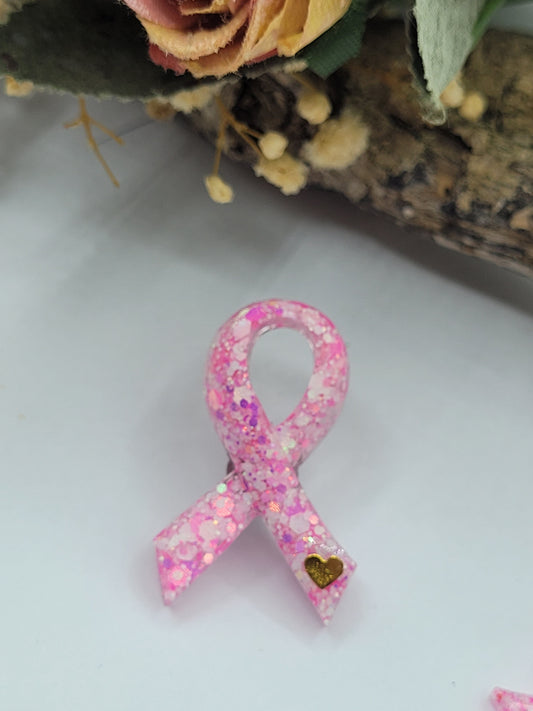 Broche  octobre rose